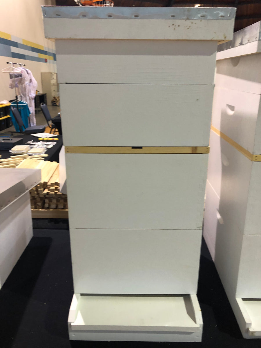 10 Frame Starter Beehive Kit, Painted and Assembled Hive Body with