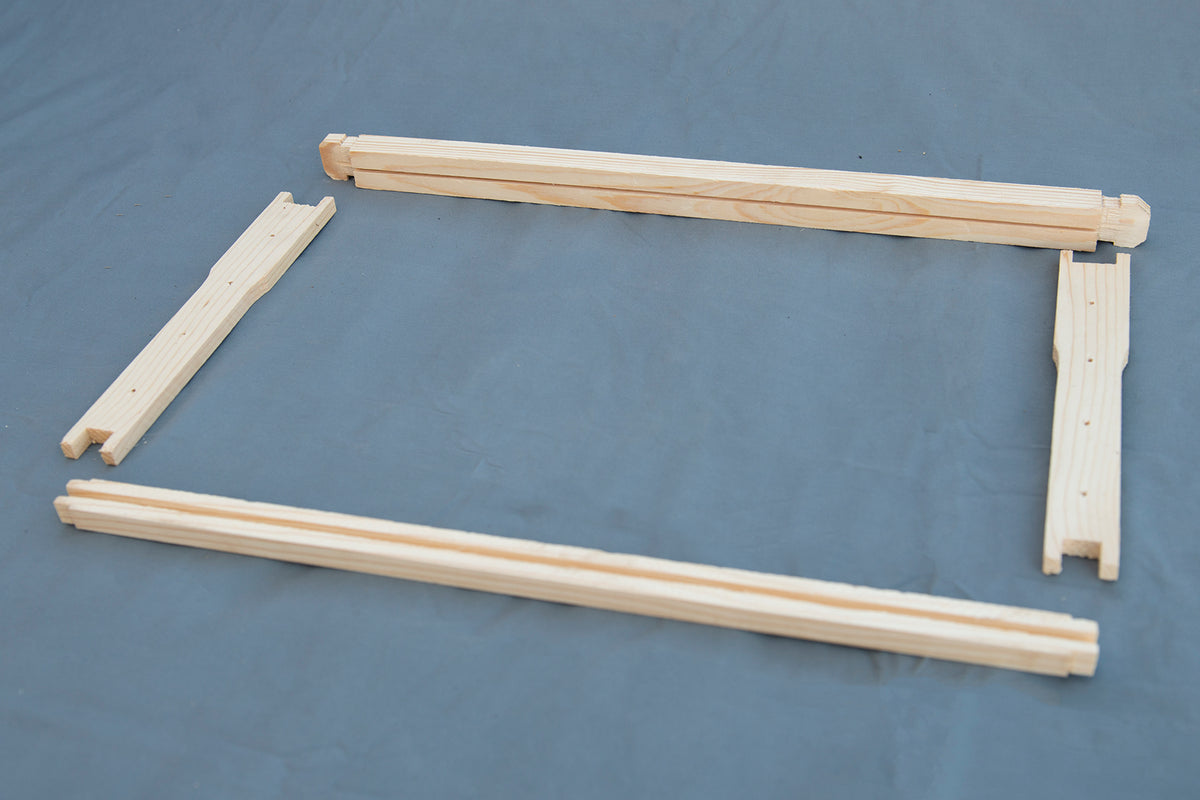 Frame Unassembled Deep Wooden for use with Plastic Foundation PR