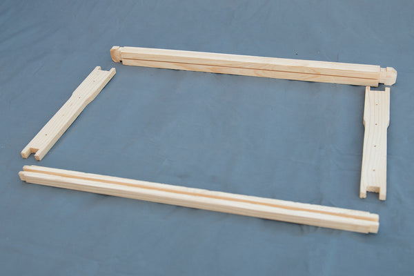 Frame - Unassembled - Deep Wooden for use with Plastic Foundation